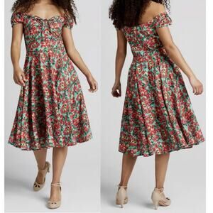 fitted lace wedding dress Midsummer Flutter Fit & Flare Dress – ModCloth main image 0